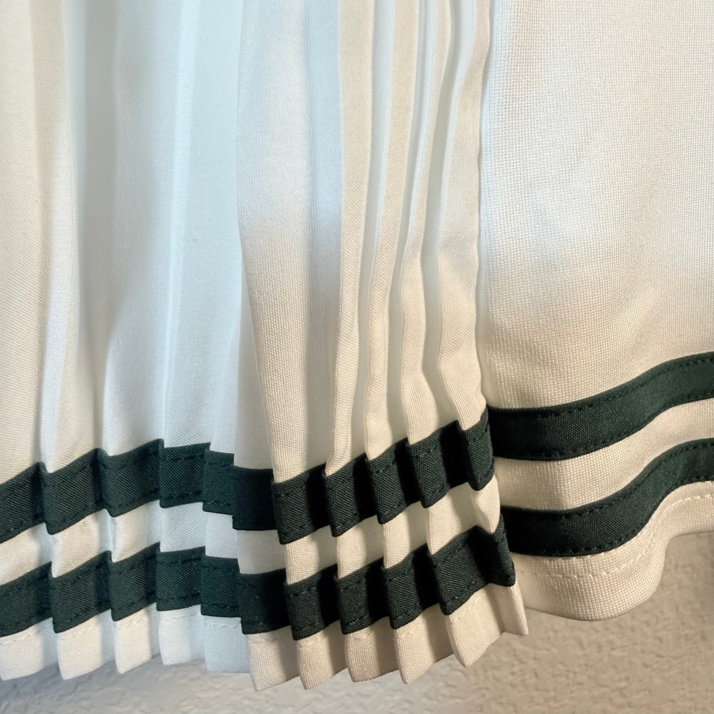 Tuckernuck Studio McGee Tennis Dress White Womens S Pleated Striped Hem NWT - Picture 6 of 10